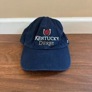 Kentucky Derby 47 Brand Navy Hat Adjustable Size (Purchased at Churchill Downs)
